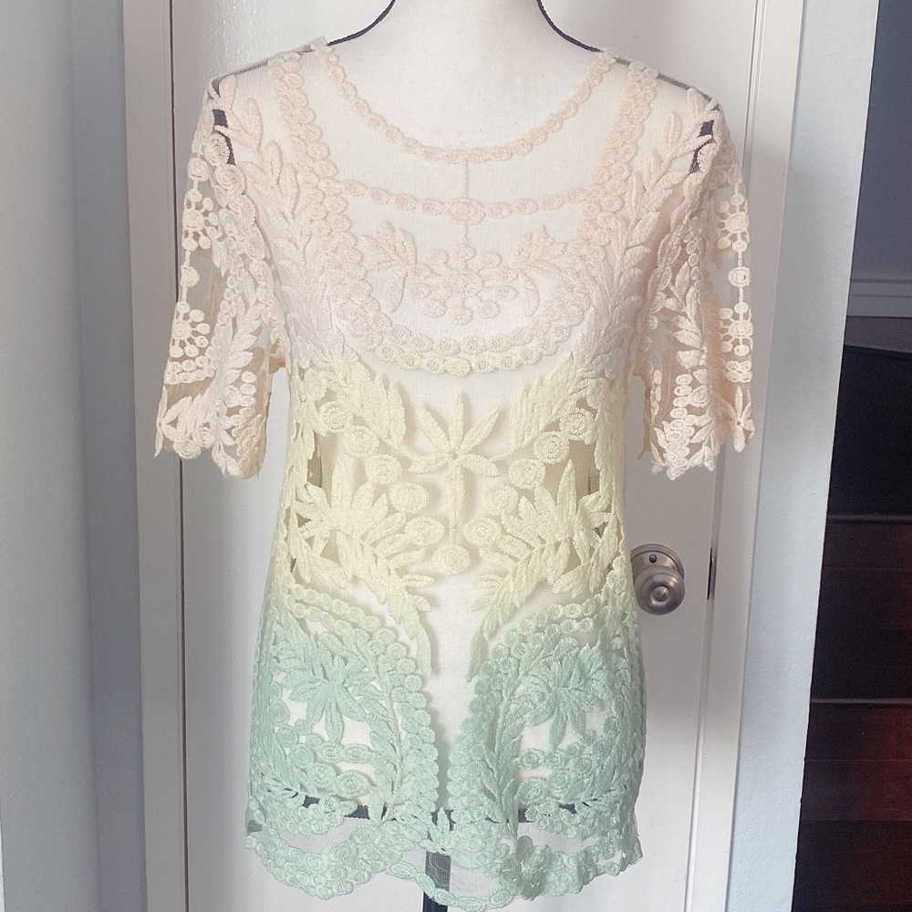 re:named multicolored ombré top